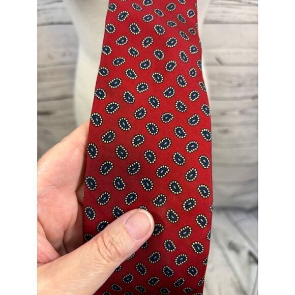 Men's Robert Talbott Tie, Red, One Size - Picture 2 of 3